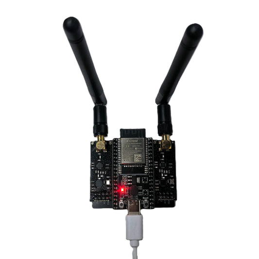 ESP32 Devkitc Development Board NRF24L01 PA LNA 2.4Ghz Wireless Module, Bluetooth-Compatible Signal Booster for Iot Projects