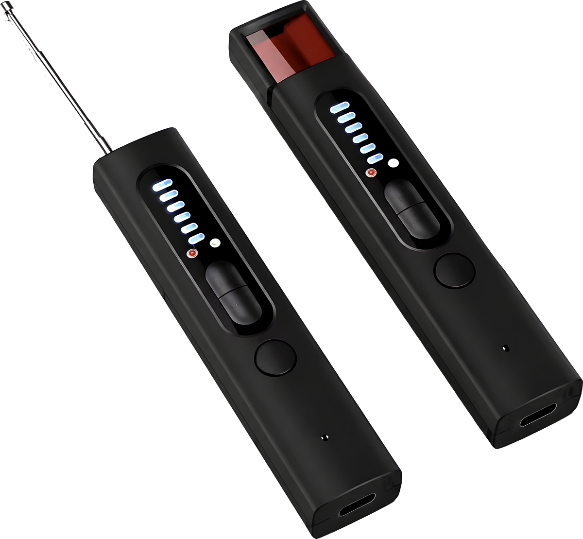 Dos detectores X13 con su puerto de carga USB-C